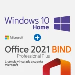 Windows 10 HOME + Office 2021 Professional Plus BIND (LICENCIA VINCULADA A SU CUENTA MICROSOFT)